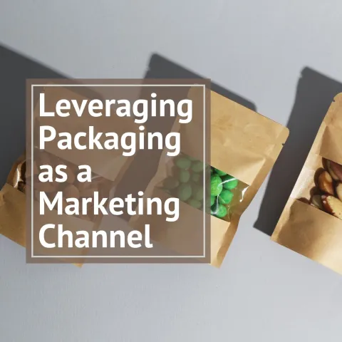 header image with the headline "leveraging packaging as a marketing channel"